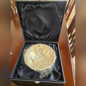 Brand New Silver Plated Footed Candy Dish  in Gift Box